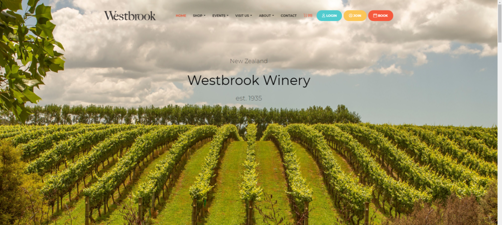 Westbrook winery 酒庄 - 新西兰